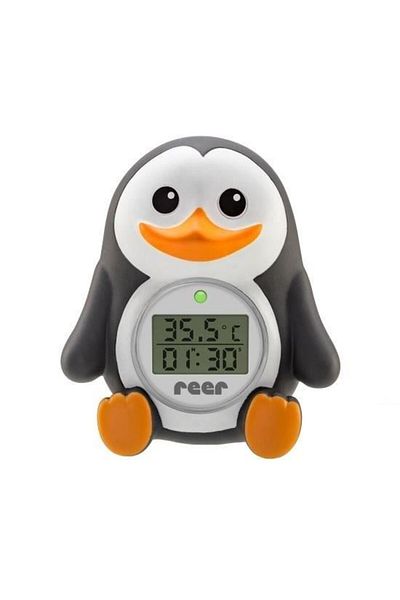 reer Termometru digital de baie si camera MyHappyPingu, cu ceas, 24041