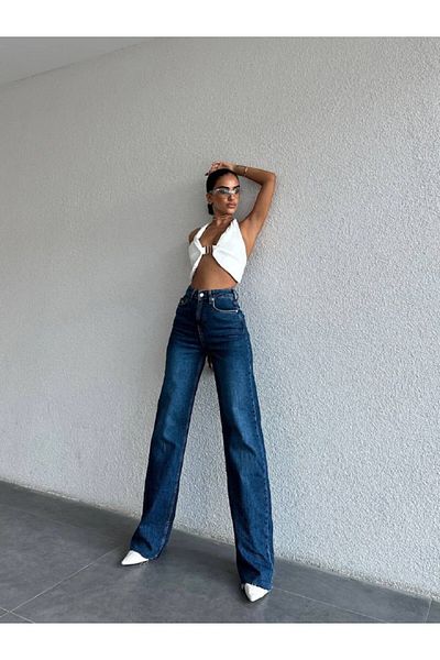 DENİKK TREND SPECIAL DESIGN Άνετη ΜΟΝΤΕΛΟ ΠΑΝΤΕΛΟΝΙ ΠΑΛΑΖΖΟ ΤΖΙΝ ΤΕΝΙΣΜΟΥ