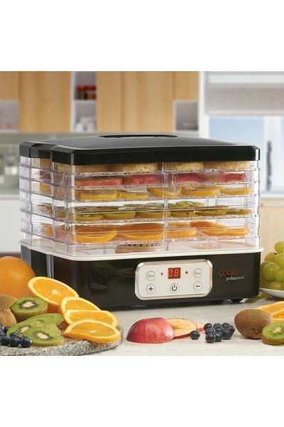 COOKS PROFESSIONAL Electric Food Dehydrator Drying Machine Digital 5 Tier
