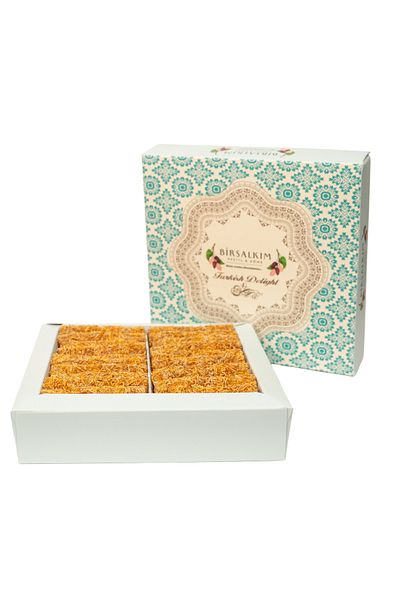 Bİrsalkım Pestİl & Köme Kadayif Bulamalı Antep Pistachio Filled Turkish Delight 200 Grams