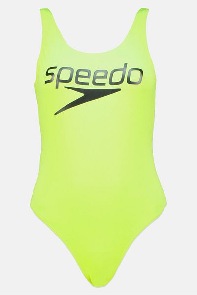 SPEEDO Women Brand Logo One Piece Swimwear, Green