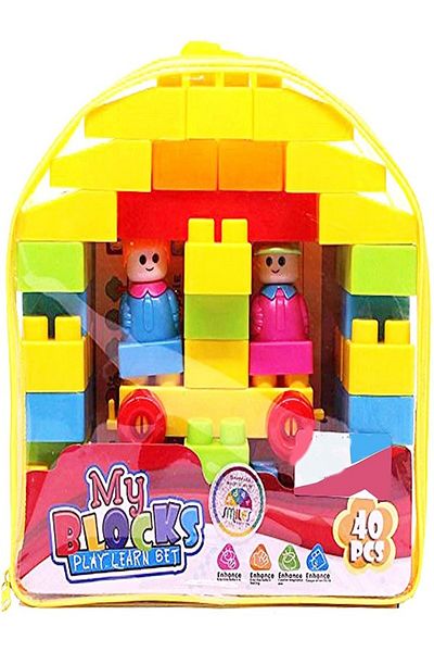 rexa Building Blocks Educational 40 Pieces Multicolor Toy for Kids