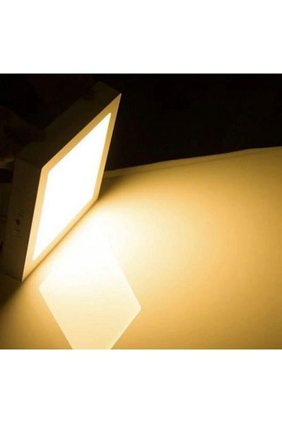Cata Ct-5272 25W Panel Led Luminaire White Square Surface Mounted Metal Case Warm White 3200K
