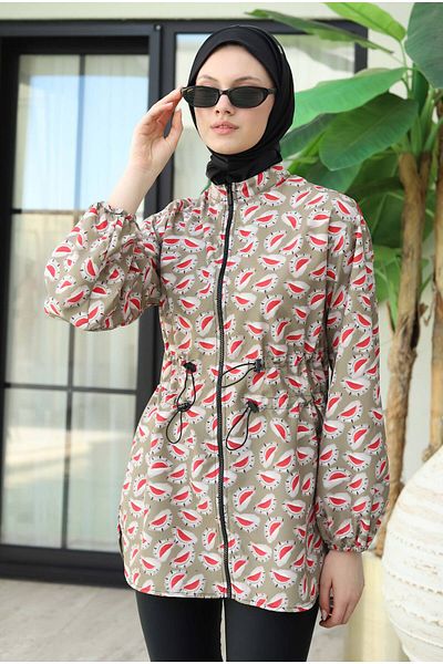 HEQA Μαγιό με σχέδιο Tunik Melonia Pattern
