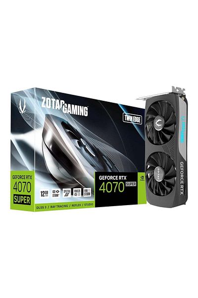 Zotac ZOTAC Gaming GeForce RTX 4070 Super Twin Edge DLSS 3 12GB GDDR6X 192-bit 21 Gbps PCIE 4.0 Compact Ga