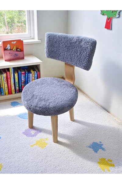 own home Çocuk Sandalyesi, Teddy Kumaş Kaplı, 3-7 Yaş Etkinlik & Çalışma Sand...