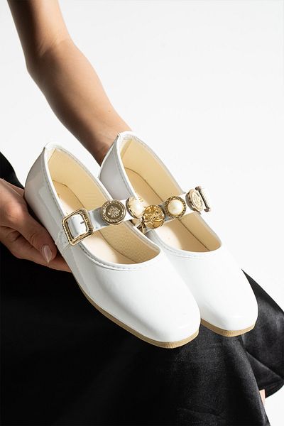 ALTUVATEKS Women's Babet with Comfortable Sole. Stylish Stone Detailed Summer Model