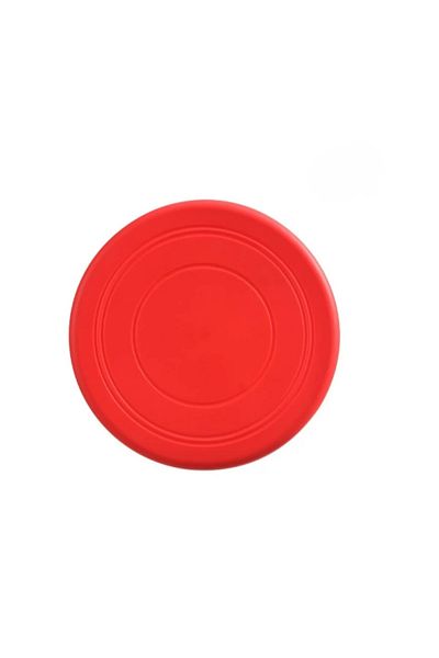 Emperium Silicone Frisbee Dog Toy Red