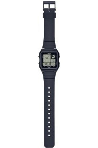 Casio Lf-20W-1Adf Black Silicone Cord Digital Square Men's Wrist Watch