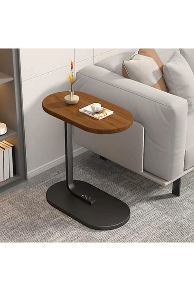 Un Modern wooden side table