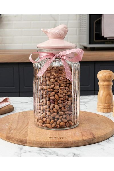 M.C Coco Bird Jar Glass Powder - 1300 ml