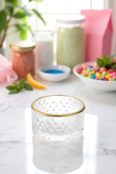 Wow Home 6 Pieces Gold Gilded Glass Bowl Set