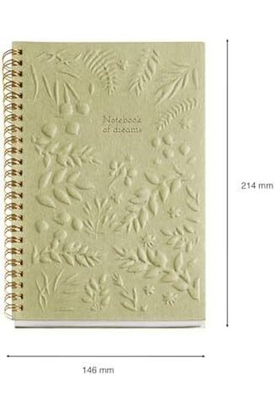 Emperium Sbl Notebook Mr A5 Ruled Embossed Botanical Fl. Mallor Sblshp 1064356