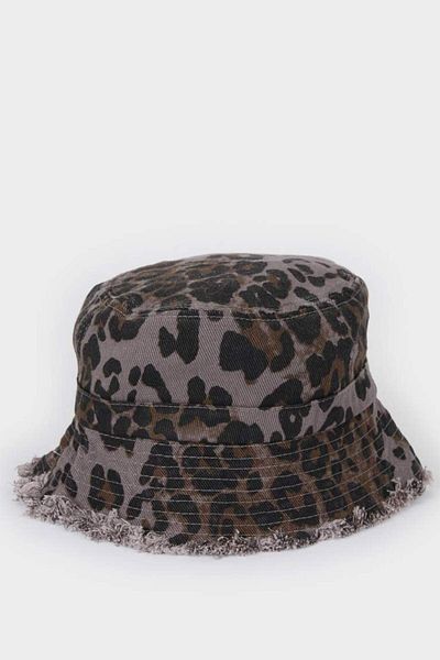 DeFacto Women's Leopard Patterned Woven Baseball Basketball Cap D8005Ax25Sm