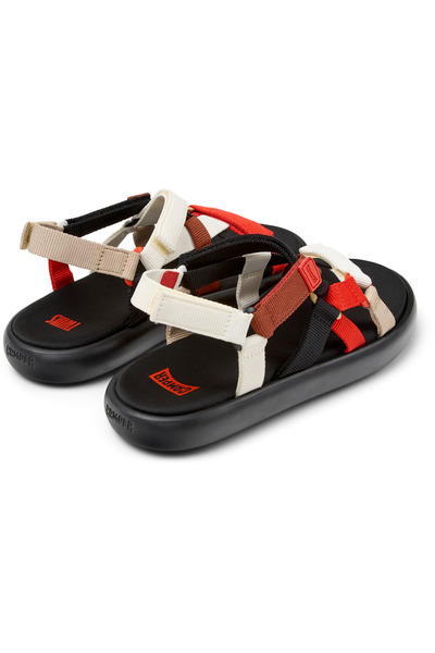 CAMPER Men’s Colorful Hook And Loop Cross-Band Soft Sole Summer Open-Toe Lightweight Twins