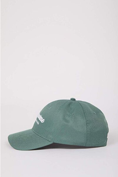 DeFacto Kadın Etiket Baskılı Dokuma Beyzbol Basketbol Şapkası D9482AX25SM