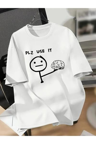 1blood Plz Χρησιμοποιήστε το εμπριμέ Unisex Oversize T-shirt