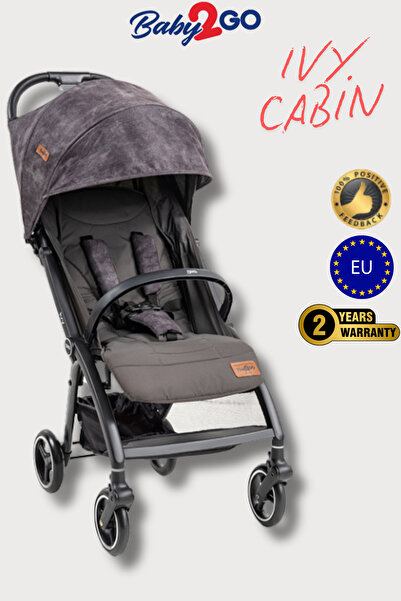 Baby2Go Ivy Kabin Boy Kolay Katlanabilen Amortisörlü Tekerler İkonik Tasarım Bebek Arabası