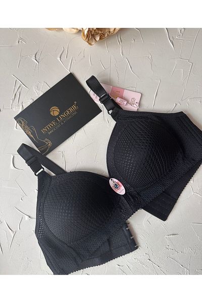 İntive Lingerie Maria Sutien de recuperare a cupa C, fără bretele, perforat, respirabil, cu suport lateral și curea groasă