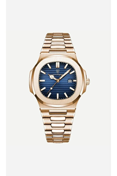 Rollas&Co Caspien Gold Erkek Kol Saati Takvimli 40mm Şık Klasik 3 ATM Suya Da...