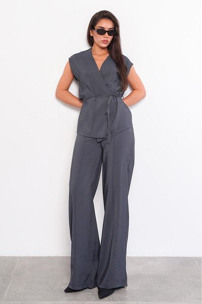 Seeh Smoked Basic Vest Pants Suit Sh241