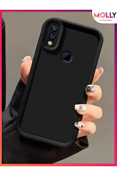 Molly Black Thickened Edges Pan Silicone Case for Huawei Y7 2019