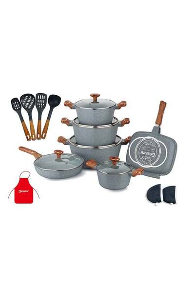 Dessini طقم أواني طهي جرانيت 19 قطعة 2040