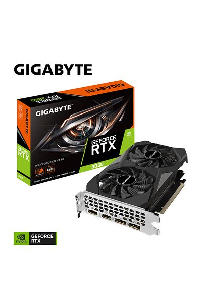 Gigabyte Placa video GIGABYTE GeForce RTX 3050 WINDFORCE OC V2 6GB GDDR6 96-bit
