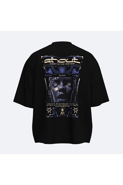 Shout Oversize Ghost in the Machine Boxy Fit Unisex T-Shirt