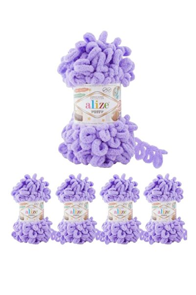 Alize Puffy 5 قطع من خيوط اليزا بوفي التركية الاصلية وزن 100 غرام رقم اللون 788