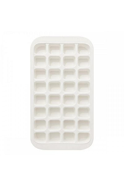 5 five simply smart Formă de gheață SG Sili albă, 32 cuburi, silicon, 33,5 x 18,2 cm