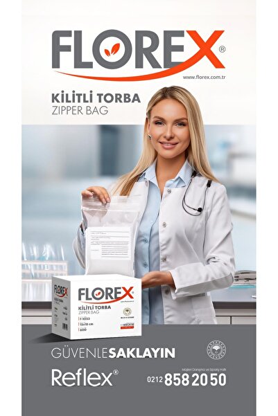 Florex Kilitli Poşet 6x7 500 Adet Kilitli Şeffaf Naylon Torba Ambalaj Kına Ve Çerez Poşeti