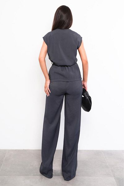 Seeh Smoked Basic Vest Pants Suit Sh241