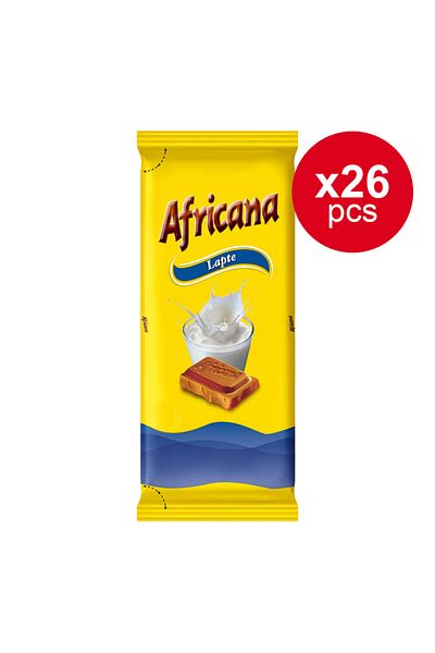 Africana Ciocolată cu lapte africană 80 g x 26 bucăți