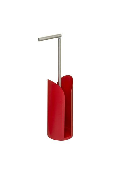5 five simply smart Red Mi toilet paper holder, steel, L. 15 x D. 15 x H. 59 cm