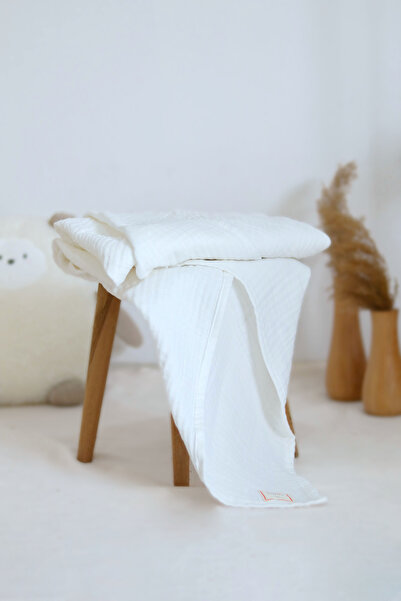 PAHTA Ecru 4 Layer 100% Cotton Muslin Baby Blanket / Cover