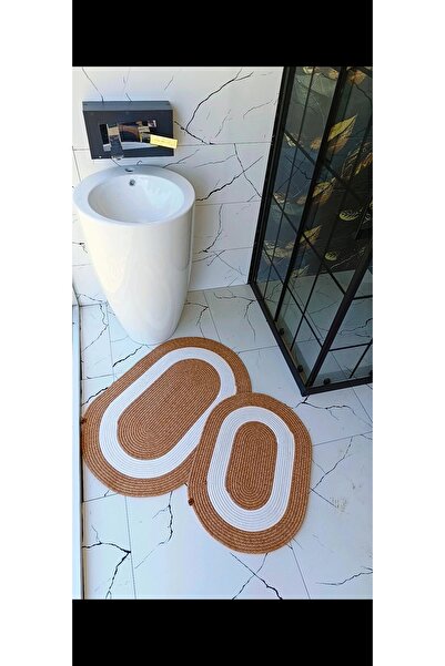 jute craft 2-مجموعة من مفارش الحمام