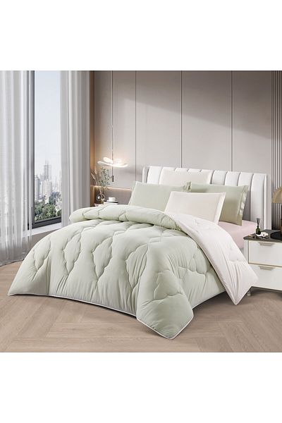 Q LAND 6-piece double-sided summer bedspread