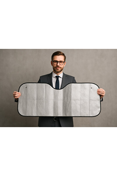 Home Parasolar pliabil din aluminiu pentru parbrizul din față al mașinii 140x...