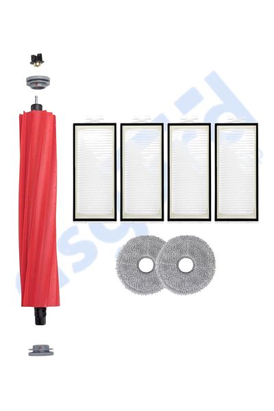 Asgard Grup Roborock Q Revo Pro-S-Maxv Compatible 1 Main Brush 4 Filters 2 Mops