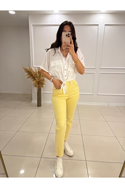 Butik Renkli Jean Pantolon Boy Fıt