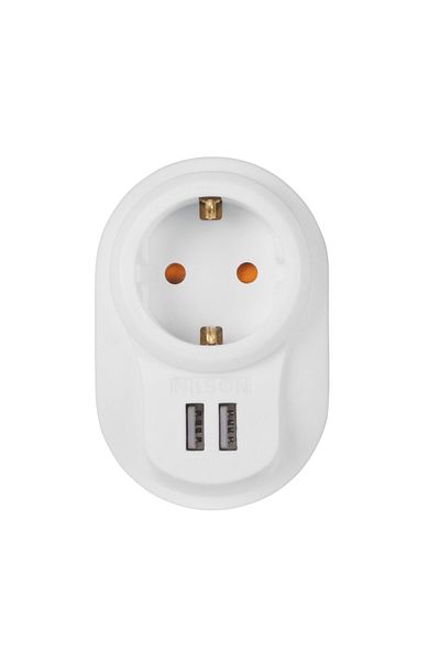 MATMEL Nilson current protected white usb plug socket