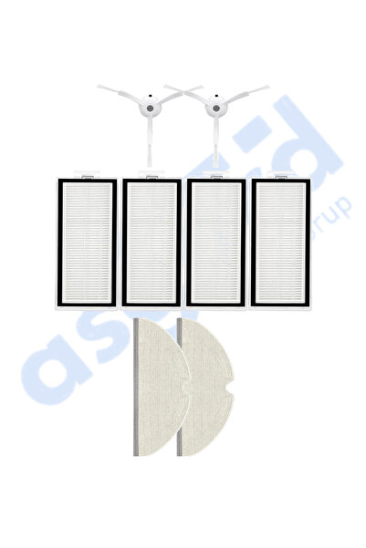 Asgard Grup COMPATIBIL CU ROBOROCK Q5, Q5+, Q5 PRO, Q5 PRO+ 2 perii laterale 4 filtre 2 mopuri