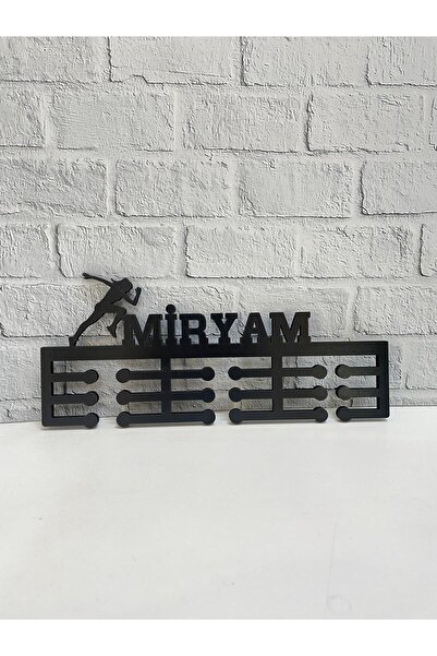 14 Design Kişiye Özel Koşu Madalya Askısı - Kadın Figür