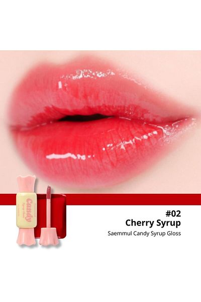 THE SAEM Luciu de buze, The Saem, Saemmul Candy Syrup Gloss, 6g #02 Cherry Syrup