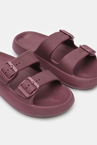 FyzHome Fyz Top Quality Beach Pool Garden Sea Summer Soft Thick Soled Double Band Unisex Daily Slippers