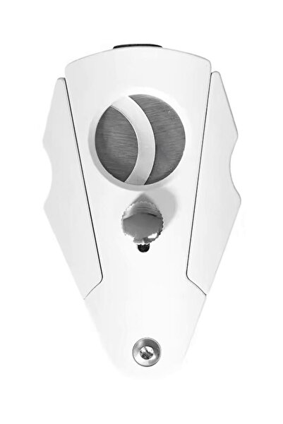 PremiumQuality PQ Beyaz Köşeli Kelebek Dizayn Puro Makası Kesici