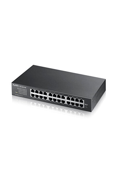 ZyXEL GS1100-24E V3, 24 Port, GigaBit, Yönetilemez, Sessiz, Rackmount Switch