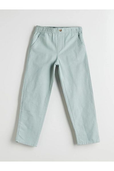 LC Waikiki Pantaloni pentru băiat LCW Kids Green Regular Fit