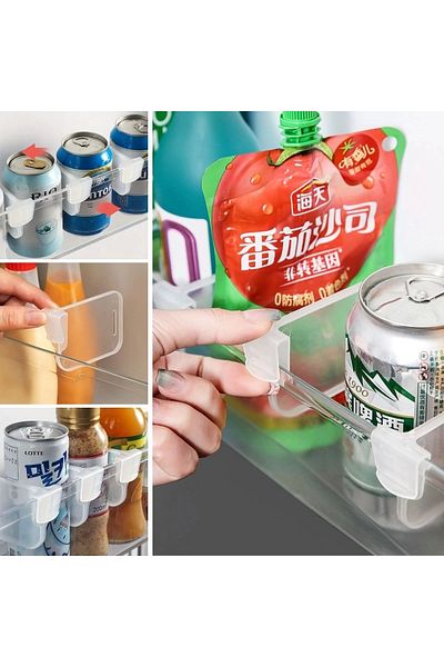 Emperium 10Pcstransparent Refrigerator Side Door Organizer Refrigerator Cabinet Inside Divider Apparatus